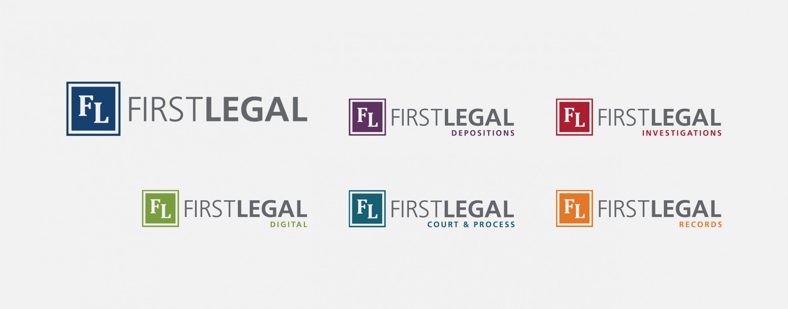 Built out First Legal department logos